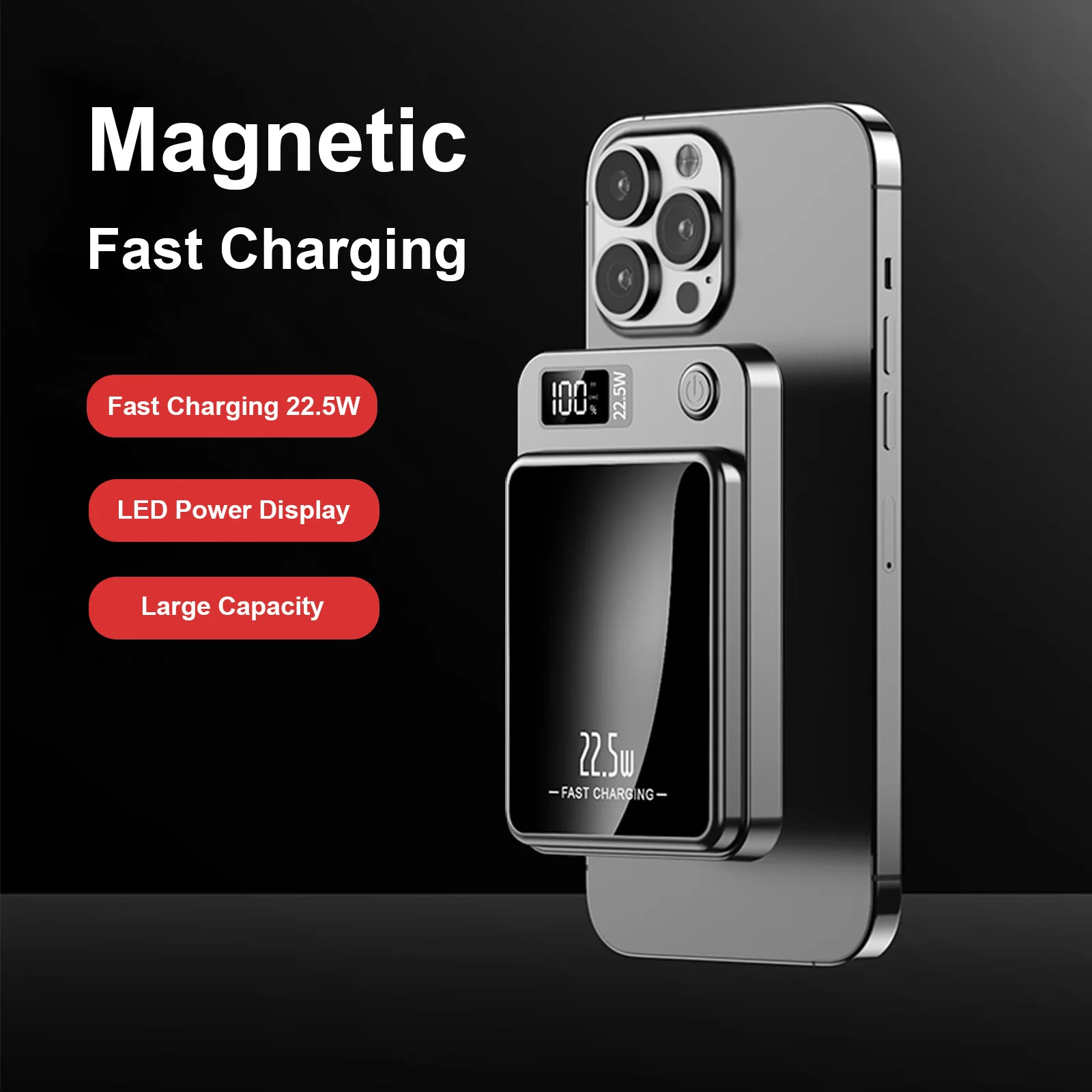 2-in-1 10000mAh Magnetic Power Bank - Image 2
