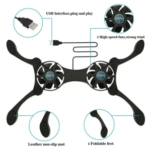 Dual USB Laptop Cooling Pad - Thumbnail Image 2