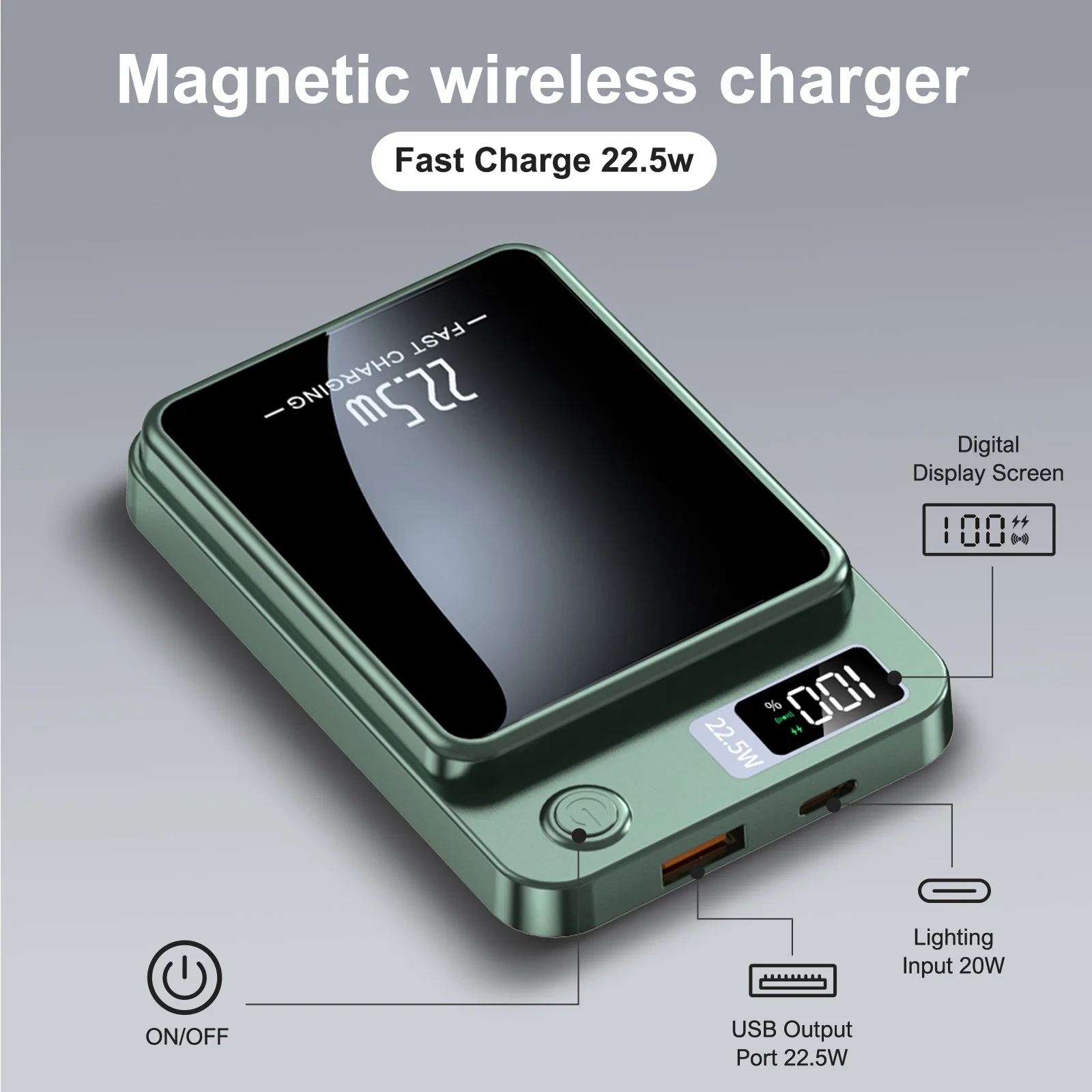 2-in-1 10000mAh Magnetic Power Bank - Image 4