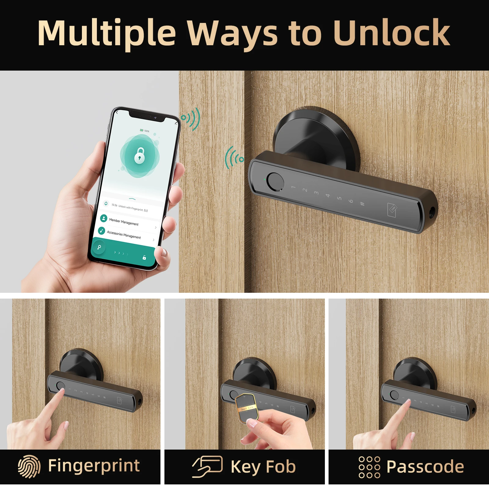 Viladepot Smart Fingerprint Door Lock - Image 3