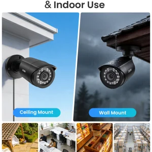 ZOSI 3K Lite Security Camera System AI Human Vehicle DetectioD TVI - Thumbnail Image 4