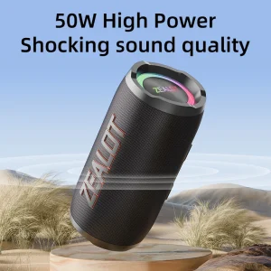 ZEALOT-S76 50W Portable Bluetooth Speaker Wireless Waterproof Outdoor IPX6 Stereo Bass Music Track Speaker Sound Box - Thumbnail Image 3