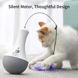 DOEL Cat Interactive Toys Funny Feather Kitten Teaser Indoor - Thumbnail Image 2
