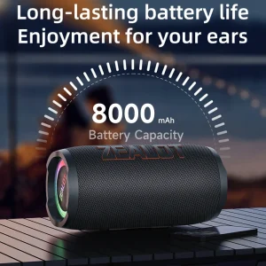 ZEALOT-S76 50W Portable Bluetooth Speaker Wireless Waterproof Outdoor IPX6 Stereo Bass Music Track Speaker Sound Box - Thumbnail Image 5