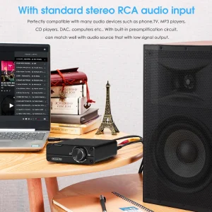 Nobsound NS-04G PRO Mini Digital Power Amplifier HiFi Stereo 2.0 Channel Class D Home Desktop Audio Amp 100W+100W - Thumbnail Image 4