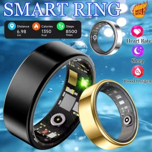 New Smart Ring R09 Health Monitor Multi Sport Mode Skin Temperature - Thumbnail Image 2