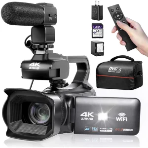 UHD 4k Video Camera Camcorder with 18X Digital Zoom