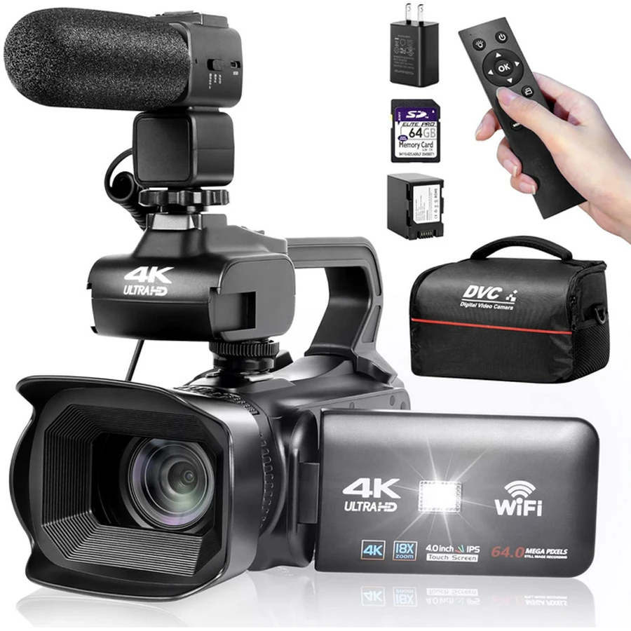 UHD 4k Video Camera Camcorder with 18X Digital Zoom - Image 1