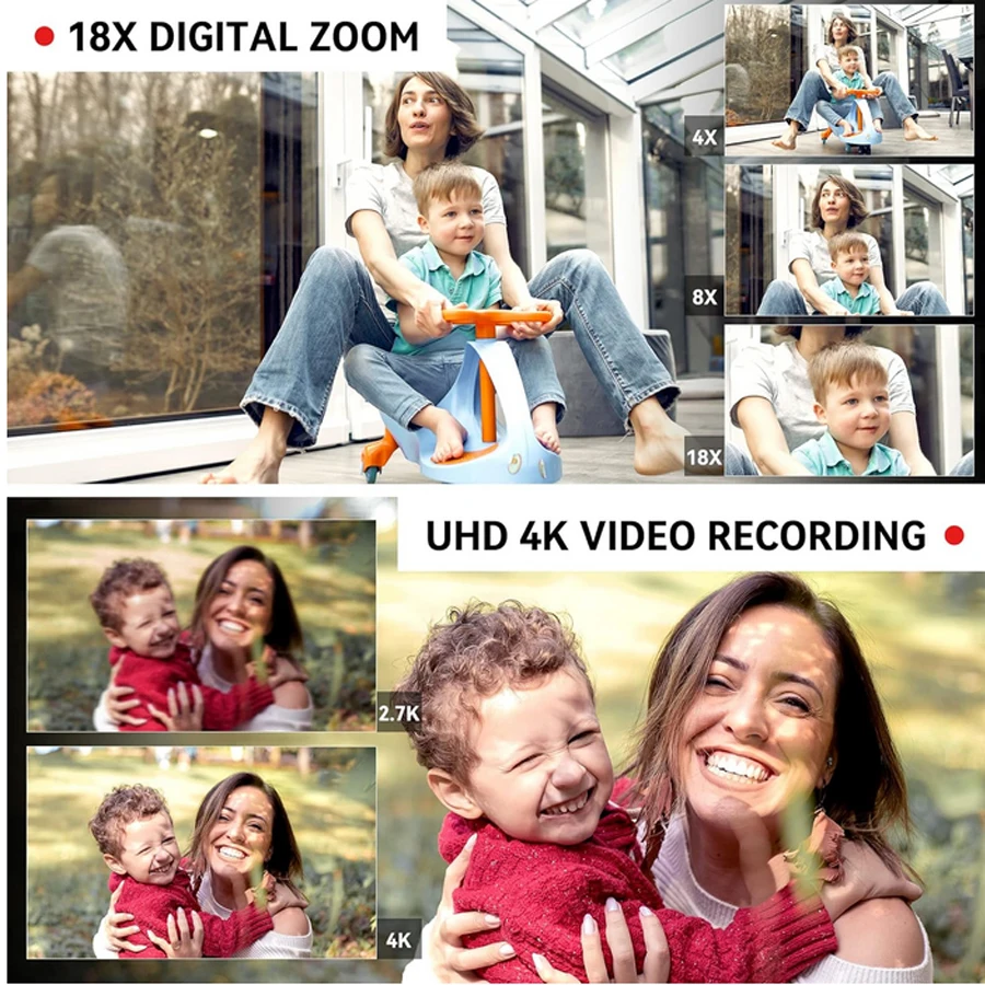 UHD 4k Video Camera Camcorder with 18X Digital Zoom - Image 2