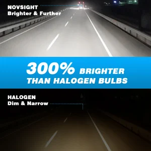 NOVSIGHT LED Headlight Bulbs 2PCS 9005 2PCS H11 Car Headlamp High Low Beam - Thumbnail Image 2