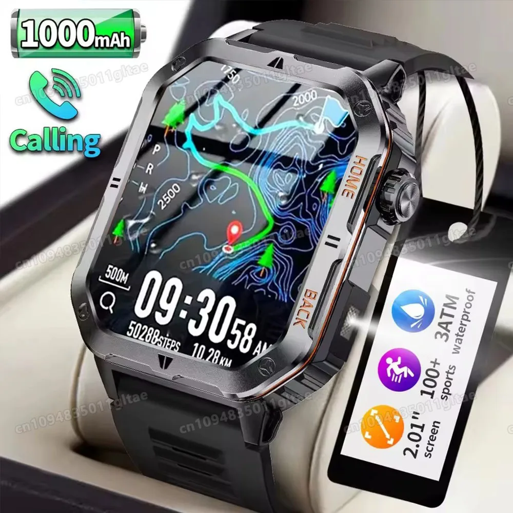 2026 New Rugged Military GPS Smart Watch - Image 1