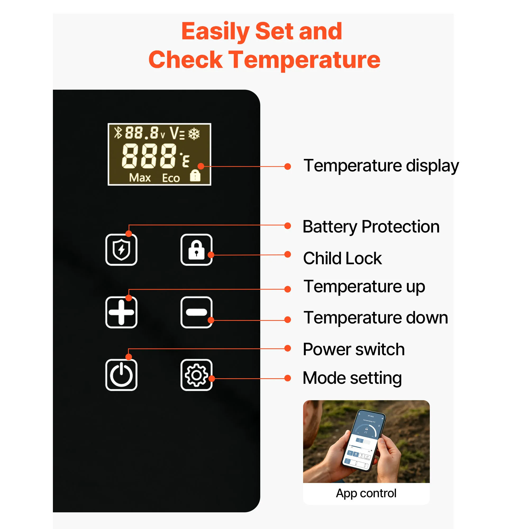 Succebuy 15L 20L 22L 30L 45L 55L Portable Car Cooler Refrigerator - Image 3