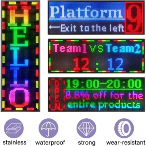 WIFI Programmable Led Sign, Full Color 39"X14" - Thumbnail Image 2