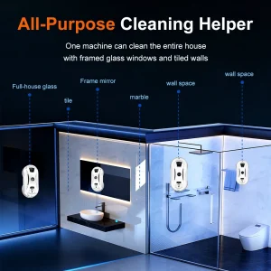 PuRuiKai Ultra Thin Robot Vacuum Cleaner Window Cleaning Robot Window - Thumbnail Image 3