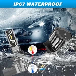 NOVSIGHT LED Headlight Bulbs 2PCS 9005 2PCS H11 Car Headlamp High Low Beam - Thumbnail Image 6